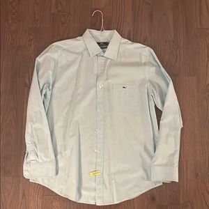 Vineyard Vines Foam Green Men’s Classic Fit Tucker Shirt, Size - Large